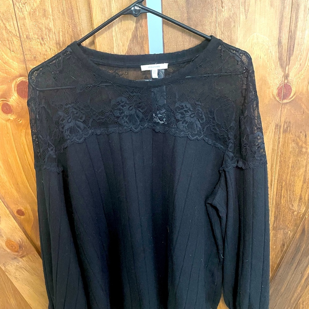 Lace top sweater
